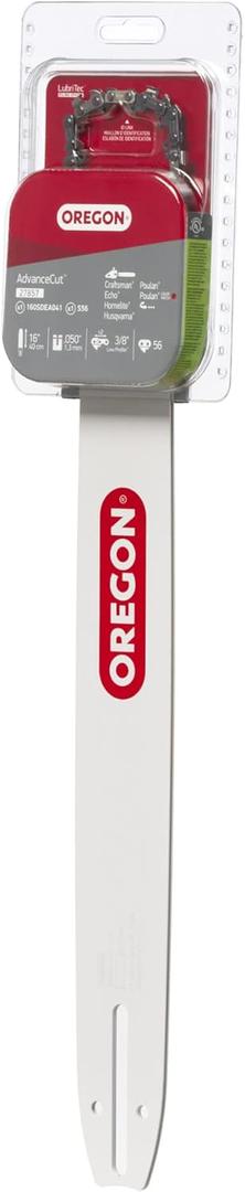 Oregon 16-Inch Replacement Chainsaw Bar and AdvanceCut Chainsaw Chain Combo, 56 Drive Links, 3/8" Pitch, .050" Gauge, Low Vibration (27857)
