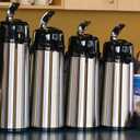 Service Ideas Eco-Air Airpot with Lever, 101.4oz, Glass Vacuum Insulated (EXP 11/28/35)