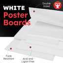 Hygloss Large Poster Board 22x28 - 25 Poster Boards Bulk Pack - 10 Pt. Thickness White Poster Board Paper for Projects, Presentations, Displays, Signs, Crafts - Blank Posterboard Multipack 22" x 28"