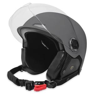 Motorcycle Helmet,Summer Handmade Personality Vintage DOT Approved, German Style Half Helmet Motorcycle Cruiser Scooter with Windproof Glasses Cool Helmet for Men and Women (XL, Gray)