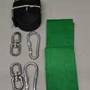 Extra Long Tree Swing Straps, 3FT/10FT/20FT/30FT Tree Swing Hanging Straps Kit Holds 5000 lbs with Tree Protector, Heavy Duty Carabiner and Swivel Perfect for Swings & Hammocks (10 FT)
