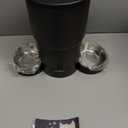 Automatic Cat Feeder for 2 Cats, 3L Food Dispenser SURDY Auto Cat Feeder with 2 Stainless Bowls (Black, 3L)