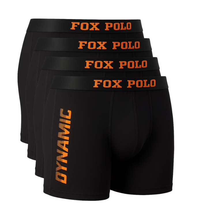 Mens Boxer Briefs 4-Pack Gift Set Cotton Stretch Underwear Comfortable Everyday Fit Soft and Breathable (Large, Blac)