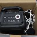 Bluetooth Speaker with 2 Wireless Microphones - Big Party Speaker for Adults Kids Karaoke with Lights - Portable Rechargeable Floorstanding Speakers Support TWS/AUX/USB/TF Card for Home Party Gift