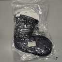 2 x Womens Warm Slipper Socks Winter Knit Fuzzy Cozy Thick Fleece Lined Socks with Grippers Thermal Home Socks (Black)