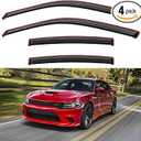 in-Channel Window Visors Rain Guards for 2011-2023 Dodge Charger, Window Vent Wind Deflectors Visors Shades for 11-23 Charger (NOT Outside-Adhesive Style)