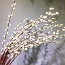6 Stems Pussy Willow Branches for Vase Tall 55 Inches Artificial Pussy Willows Decorative Branches Twig Stick for Home Decoration