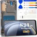 TFT for Samsung Galaxy S21 5G LCD Screen Replacement for Samsung Galaxy S21 4G SM-G991B SM-G991U SM-G991N Display Touch Digitizer Assembly SM-G9910 Repair Parts Kits with Frame(Black, No Fingerprint)