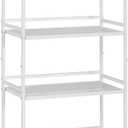 HDANI Storage Shelves, 4-Tier Metal Storage Rack with Shelf,Shelf Organizer,Garage Standing Shelving Unit for Laundry,Bathroom,Kitchen,Pantry, Closet,23.6''W X 13.8''D X 50 H''H,White