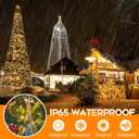 Battery Christmas Lights with Remote, 66ft 200LED Fairy Lights Battery Operated with Timer 8 Modes Waterproof for Outdoor Party Holiday Xmas Christmas Trees Decoration (Warm White)