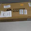 COOKER KING 11" Round Griddle Pan, 3-Ply Hybrid Stainless Steel Crepe Pan with Stay-Cool Handle, Non Stick & Non Toxic for Pancake, Eggs, All Stovetop & Induction Compatible, Oven & Dishwasher Safe