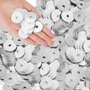 Yaocom 400 Pieces 1/4" x 1-1/4" Fender Washers Zinc Thickness 1 mm Fender Washers for Wood and Wet Environment