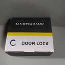 HARDHAWK Door Handle with Lock, Privacy, 10 Pack, Matte Black