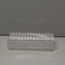 Clear Travel Jewelry Organizer Box, Rectangular Plastic Storage Container with 15 Sturdy Portable Small Cases for Organizing Beads, Crafts, Earrings, Rings, Necklaces, Small Parts in Drawer