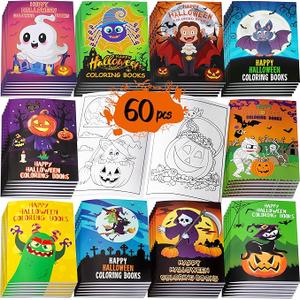 Halloween Coloring Books Party Favors for Kids - Hallowmas Trick or Treat Goodie Bag Stuffer Fillers Gifts Fun Activity Decorations Supplies