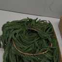 9ft Christmas Garland with Lights, Norfolk Pine Garland, Realistic Green Garlands for Mantle, Stair Railing, Battery Operated Indoor/Outdoor New Year Holiday Decoration with Timer