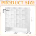MotiMind Acrylic Pen Organizer Storage for 250 Markers Vertical Marker Organizer Acrylic Pen Display Holder for Office Desk Desktop Stationery Pencil Storage, White, 13 x 4 x 12.4 Inch