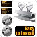 Boao 25 Sets Sliding Window Locks Aluminum Metal Window Security Safety Locks with Keys Silver Adjustable up and Down Stopper Proof Home Door Patio Guard (2 Keys)