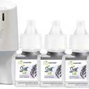 Scent Fill 100% Natural Lavender Plug in Refills Air Freshener, Scented Oil Refills, 4 Refills + Diffuser