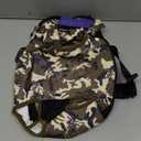 Pawaboo Pet Carrier Backpack, Adjustable Pet Front Cat Dog Carrier Backpack Travel Bag, Legs Out, Easy-Fit for Traveling Hiking Camping for Small Medium Dogs Cats Puppies, Large, Deep Camouflage Black