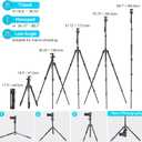 SmallRig CT-20 Camera Tripod, 78.7" Foldable Aluminum Tripod & Monopod, 360Ball Head Detachable, Payload 33lb (200cm/78.7")