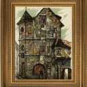 Canvas Frame for 12x16 Vintage Wall Art Prints, No Cover & Backing, DIY Plein Air Frames for French Countryside Still Life Paintings Home Office Hallway Guest Room Decor (Gold), 12x16",NO Glass & Backing