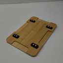 Appliance Slider 360 Rolling Tray for Coffee Maker Bamboo Coffee Pot Slider Tray Countertop Rotation Sliding with Wheels, Small Appliances Mat Natural(Small 13.9"9.4")