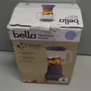 bella 10 Speed Countertop Blender, Juicer & Smoothie Maker, Fits-anywhere Kitchenware, Slim Flip & Store Design, Dishwasher Safe 48oz Capacity Pitcher & Lid, Stainless Steel Blade, 450 Watt, Plum (6 Cup)