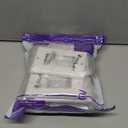 VCE Brush Wall Plate 10-Pack, Cable Pass Through Insert for Wires, Single Gang Cable Access Strap, Wall Socket for HDTV, HDMI, Home Theater Systems, White