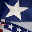 2 x Pleated Bunting American Flag Embroidered Stars for July 4th Independence Day