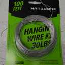 Picture Hanging Wire #3 30lbs 100-Feet, Flexible Steel Wire 18 Gauge for Hang Up Frame/Painting and Mirror