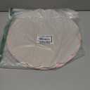 60 Pcs Light Pink Paper Placemats, 13.5 Inch Mother's Day Placemat Scalloped Place Mat Disposable Round Table Place Mats for Mothers Day Birthday Wedding Bridal Shower Baby Shower Banquet Tea Party