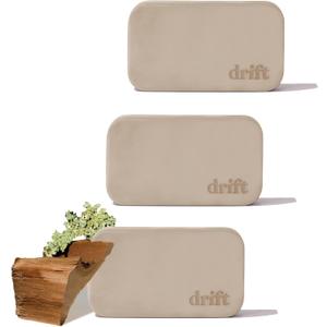 Drift Car Air Freshener - The Original Stone Air Freshener - Car Odor Eliminator - Long Lasting Scent - Metal Clip - Essential Oils - Clean Ingredients - Teak Scent 3 Pack Refill - NO CLIP INCLUDED