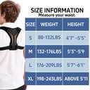 Ycctvar Back Brace Posture Corrector for Women Men Shoulder Support Straightener Pain Relief Upper Spine Hunchback Thoracic Device Plus Size Straps Correction Fixer Trainer Best Straight Black Medium