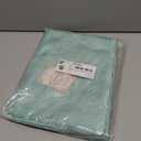 Smiry Rectangle Thanksgiving Tablecloth, 52x70 Inch Fall Waterproof Damask Table Cloth, Autumn Leaves Fabric Jacquard Table Covers for Harvest Parties, and Holiday Dinner, Turquoise