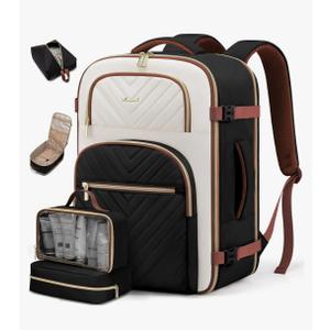 LOVEVOOK Travel Backpack Carry on Flight Approved 40L,Waterproof TSA Travel Essentials Personal Item Backpack for Women Men,Large Carry on Luggage Suitcase Travel Bag for Airplane with 3 Packing Cubes