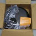 Frying Pan with Lid Skillet Nonstick 10 inch Carbon Steel Wok Pan Woks and Stir Fry Pans for Electric,Induction and Gas Stoves (Black)