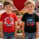 Boys Valentines Day Shirt Kids Valentine Heart Throb T-Shirts Toddler Funny Love Tee Top 2026 Red (4-5 Years)