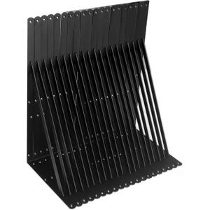 24 Pack L22 x H 12" Black Heavy Duty Shelf Brackets with Screws Metal Shelf Brackets Shelf Support Angle Brackets for Shelves L Brackets Heavy Duty Floating Shelf