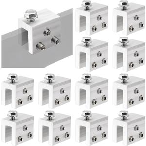 12PCS Standing Seam Roof Clamps, Metal Roof Fixing Clamps, Racking Bracket for Solar Panel Module Installation, Starlink Base, Heat Cable and Snow Guard Attachment