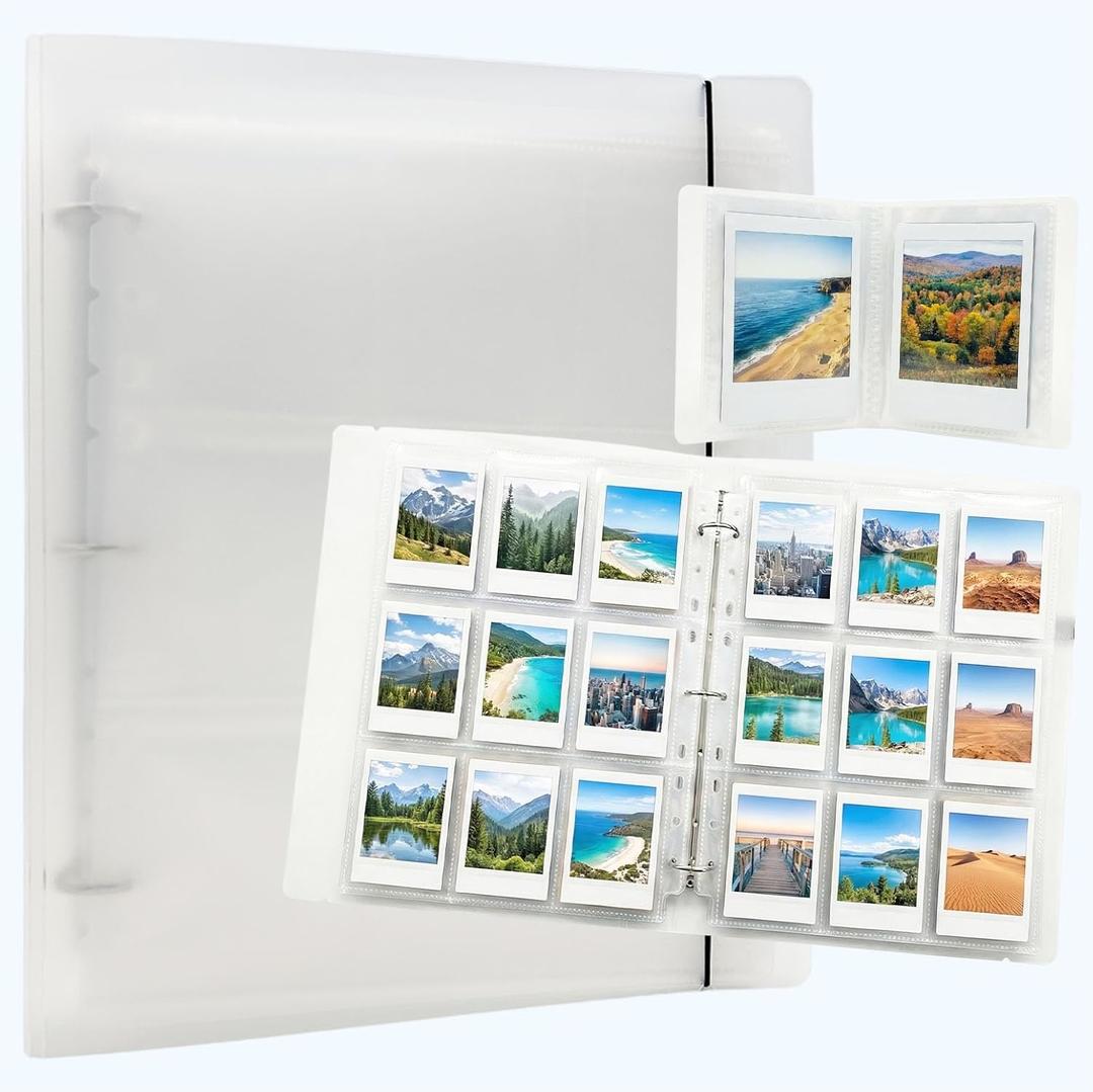 EAELATIN A4 Photo Card Binder with 360 Card Sleeves, 3-inch Kpop Photo Binder with 32 Card Sleeves, A4 Binder Card Album, Large Capacity for Easy Organization of Transaction Cards.