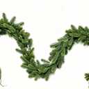 6.56Ft Christmas Norfolk Pine Garlands Real Touch Artificial Pine Cedar Garland for Mantle Cabinet Staircase Banister Door Table Centerpiece Indoor Outdoor Xmas DecortionsGreen