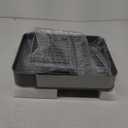 Dish Drying Rack for Kitchen Counter, 304 Stainless Steel Dish Rack, Expandable Dish Drainer, Foldable Dish Strainer, Extendable Dish Drainer Rack with Cutlery Holder, Kitchen Plate Rack (Standard Size, Gery)