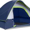 Camping Tent 2-4 Person, Waterproof Windproof Tent with Rainfly Easy Set up-Portable Dome Tents for Camping…
