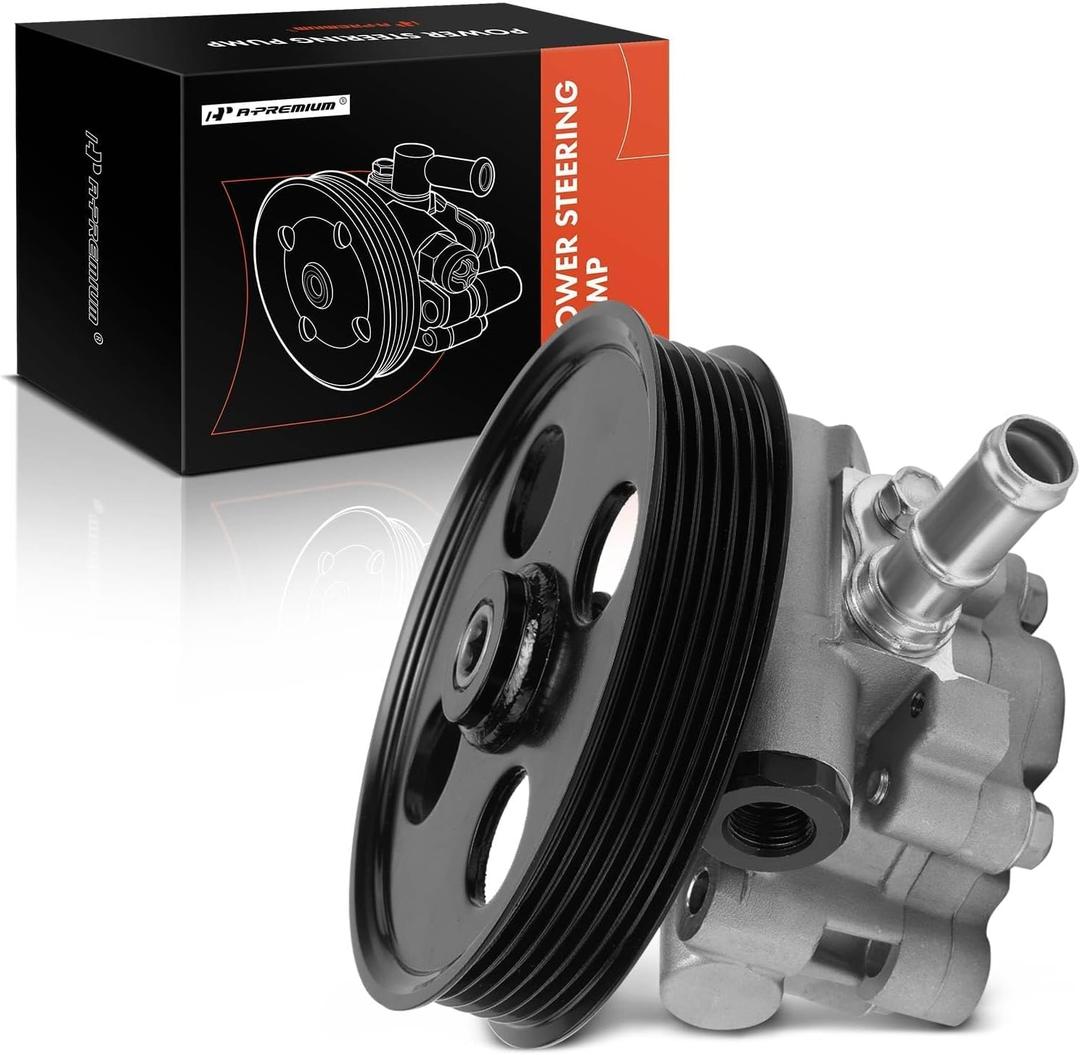 A-Premium Power Steering Pump, with Pulley, Compatible with Ram 2500 2019-2021, 3500 2019-2021, 4500 2019-2021, 5500 2019-2021, 6.4L, Replace # 68399220AA