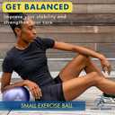 ProBody Pilates Yoga Ball - Exercise Balls, Various Sizes, for Stability, Pregnancy, Workout & Physical Therapy (XS: 9" (23 cm), Lime)