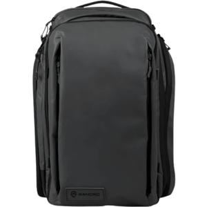 WANDRD TRANSIT Travel Backpack (35L): Expandable Carry-On Travel Backpack  Weather-Resistant, Laptop Compartment, Dual Side Access & Camera Cube Compatible Adventure Bag (Black)