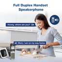 VTech Cordless Phone with Large Display and Big Buttons, DECT 6.0 with Caller ID/Call Waiting, Full Duplex Speakerphone, ECO Mode, Last 10 Number Redial, Easy to Use,VG231