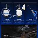 Orion Motor Tech 7.5L Transmission Fluid Pump, 2 Gallon Manual ATF Refill Kit Transmission Fluid Hand Pump Automotive, Transmission Fluid Transfer Pump, Transmission Fill Pump with 15 ATF Adapters (EXP 10/05/26)