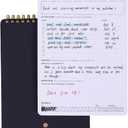 Goal Planning Notepad - A5 Goal Setting Journal For Project Action Plan,Task Management, Personal Development & Track Goals. Productivity Notepad For Daily Work & School - 54 Sheets (Goal Planner-Black-A5)